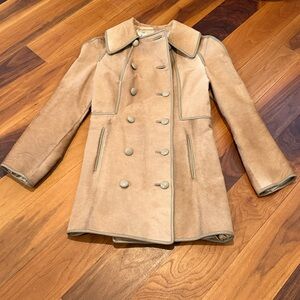 Stunning!! Vintage Bonnie Cashin Tan Pony hair Overcoat Jacket